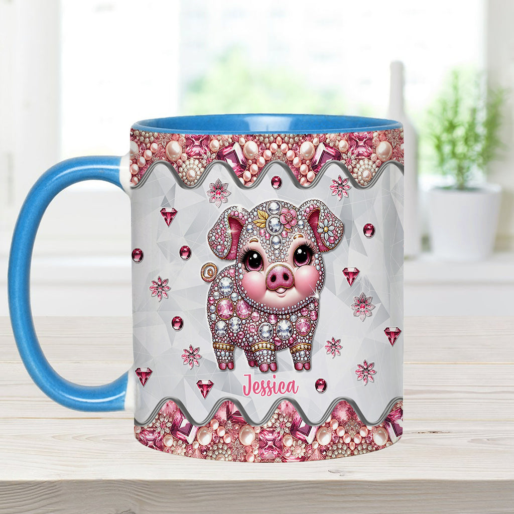 Cute Pig - Personalized Pig Lover Accent Mug