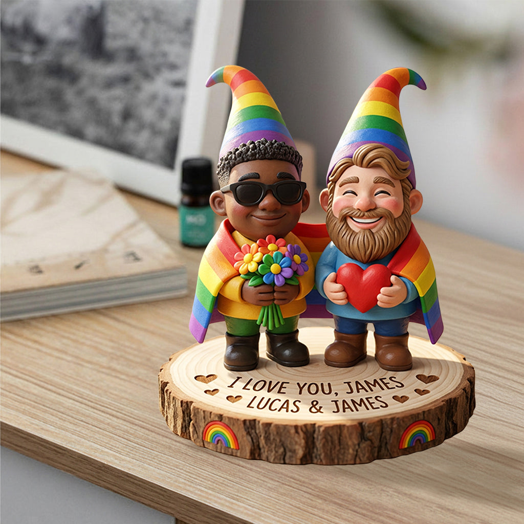 Custom Any Couple Photo - Personalized LGBT Support Premium 3D Figurine