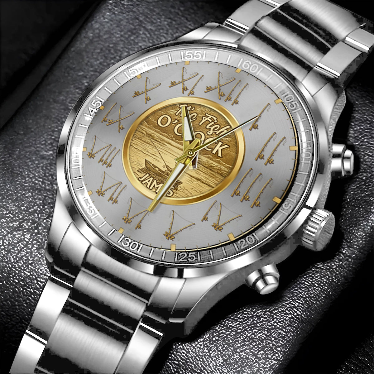 It's Fish O'clock - Personalized Fishing Hand Watch