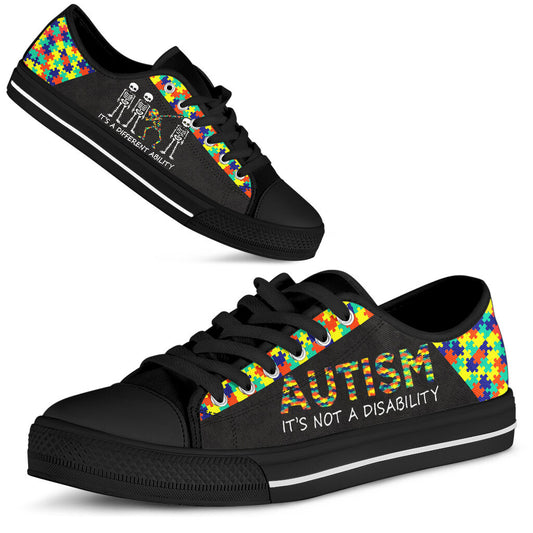 Autism It's Not A Disability Autism Awareness Low Top Shoes 0622