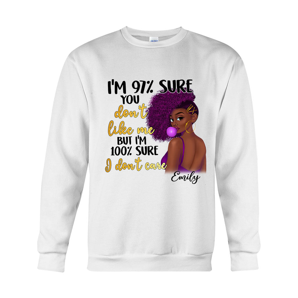 I Don't Care - Personalized African American T-shirt And Hoodie