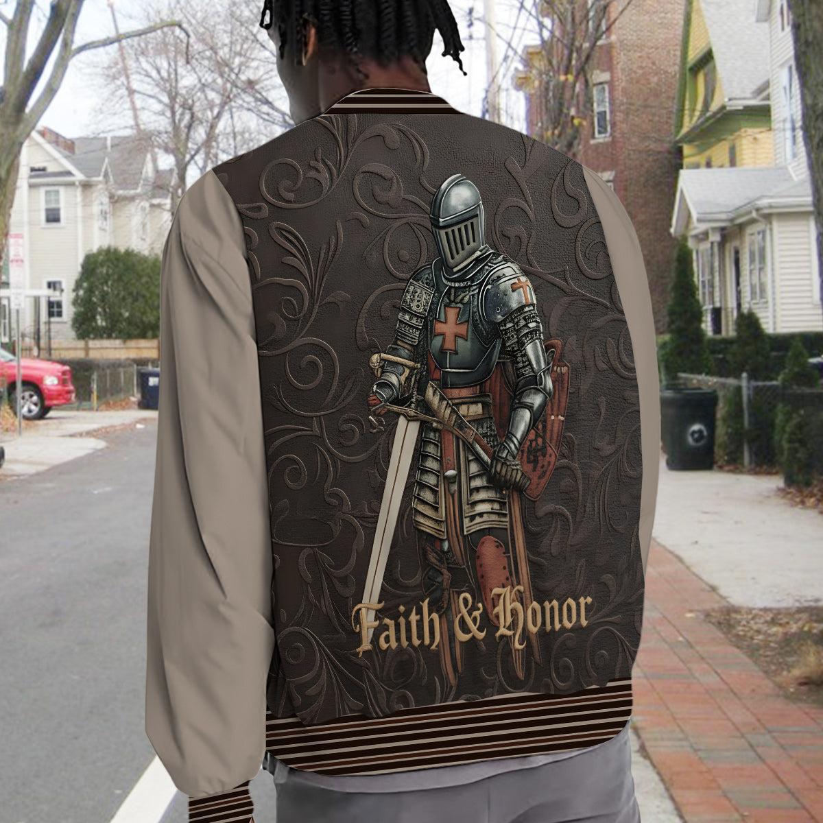 Amour Of God - Personalized Christian Varsity Jacket