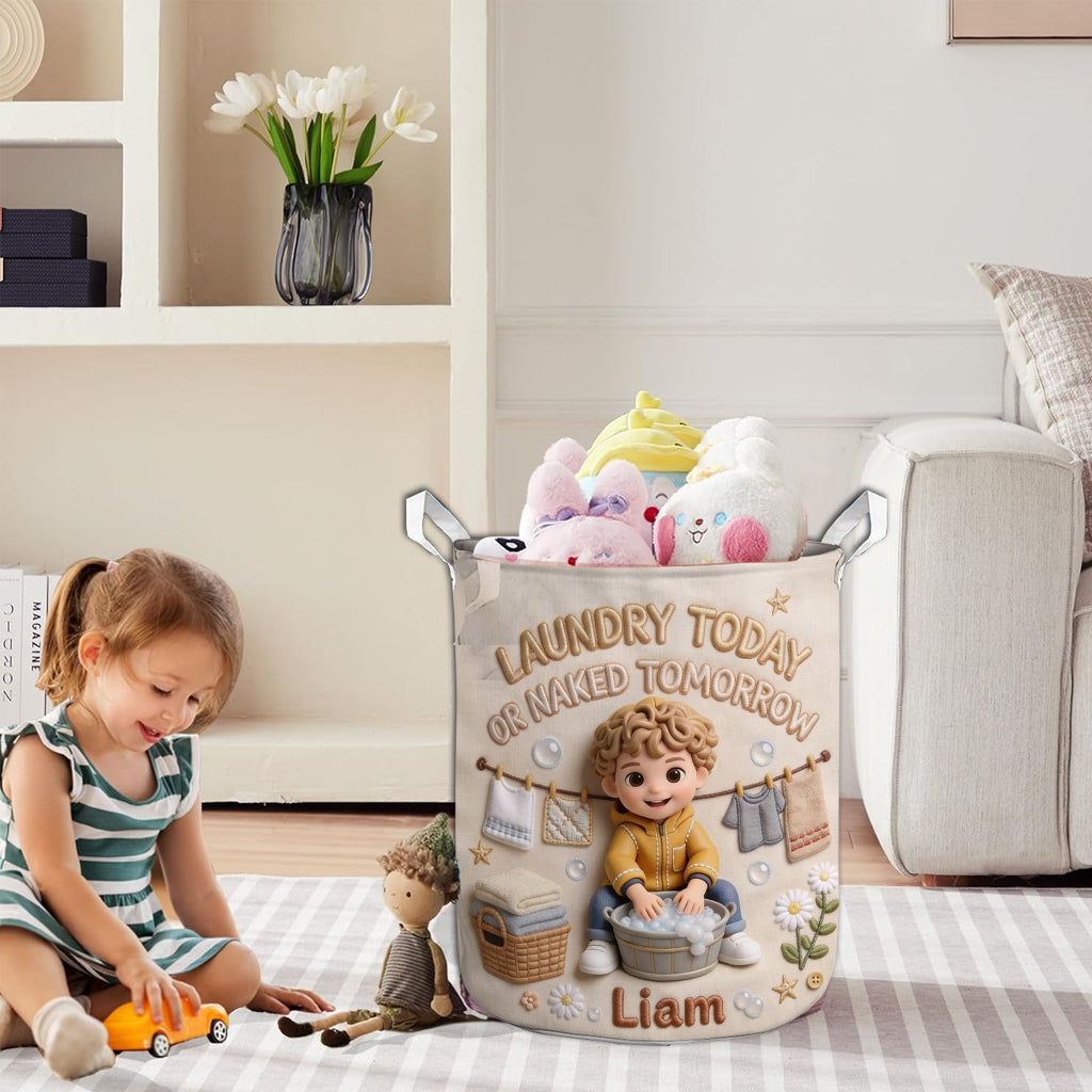 Laundry Today - Personalized Family Storage Basket