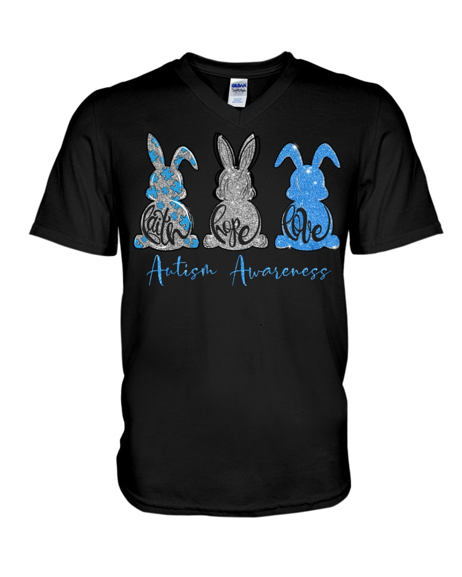 Faith Hope Love - Autism Awareness T-shirt and Hoodie 0520