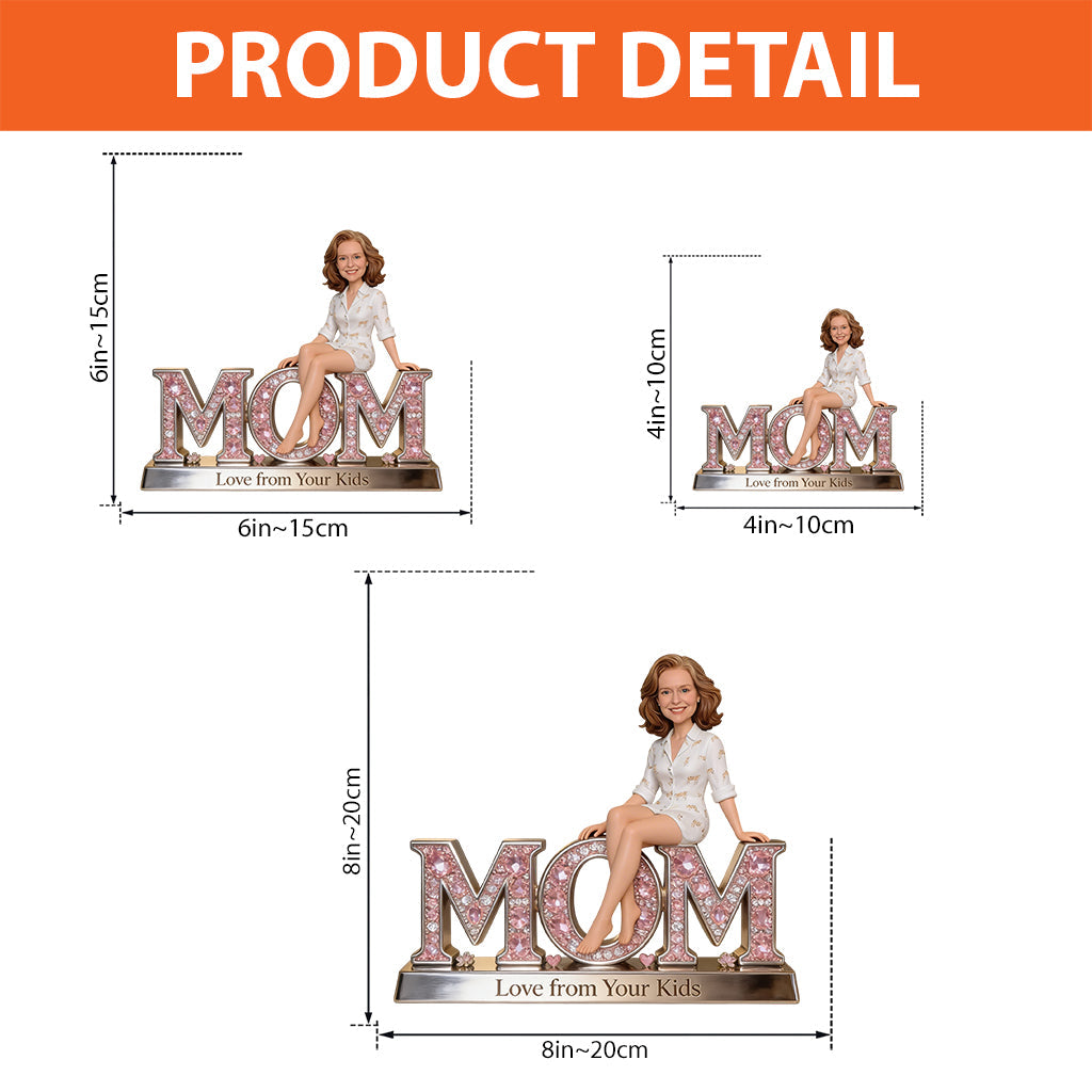 Custom Any Photo Best Gift For Mom, Grandma - Personalized Mother Custom Shaped Acrylic Plaque