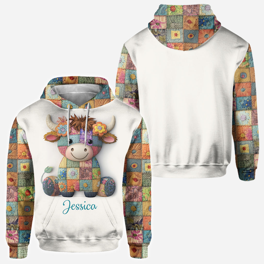 Just A Girl Who Loves Highland Cows - Personalized Highland Cow All Over Shirt