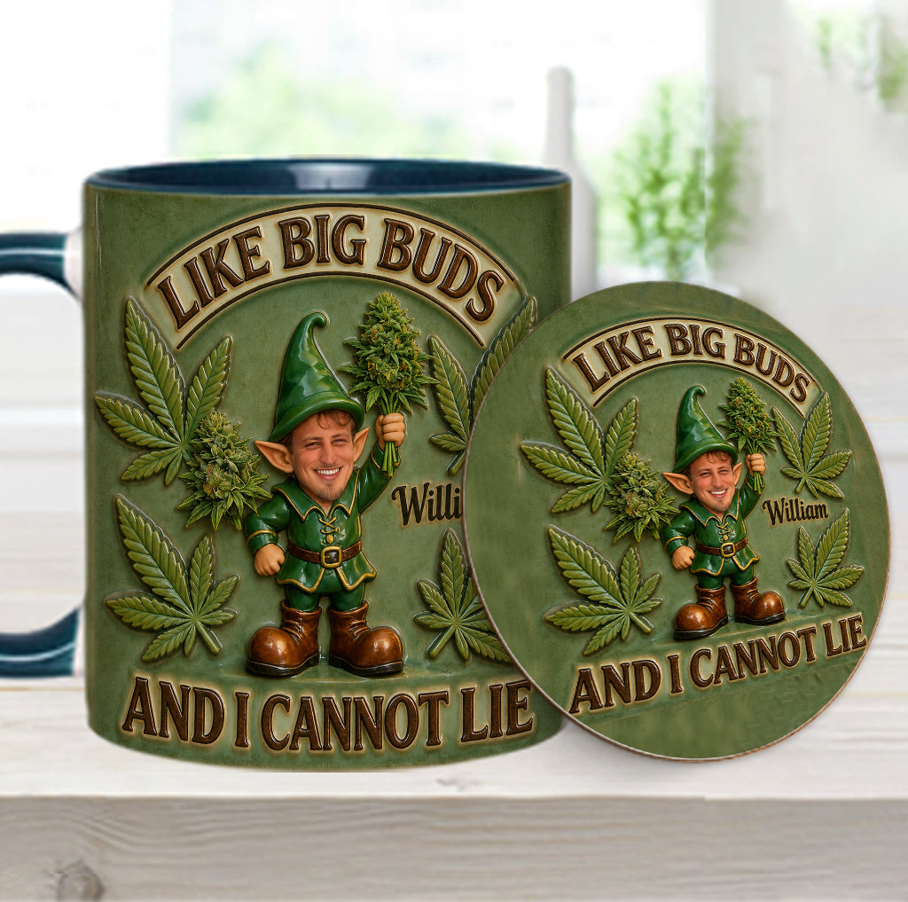 I Like Big Buds - Personalized Weed Accent Mug & Coaster