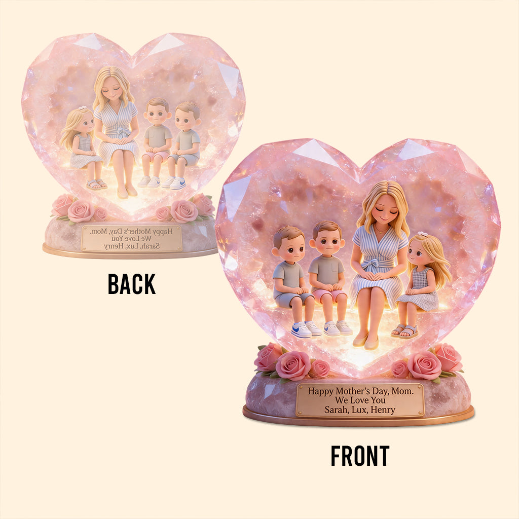 Best Mom Ever - Personalized Mother Custom Shaped Acrylic Plaque