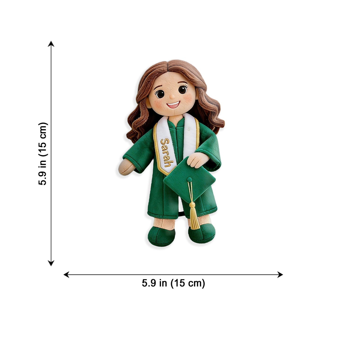 Custom Any Photo Graduation Gift - Personalized Graduation Plush Brooch