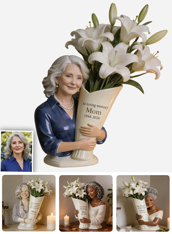 Heaven's Bloom - Personalized Memorial Acrylic Flower Vase