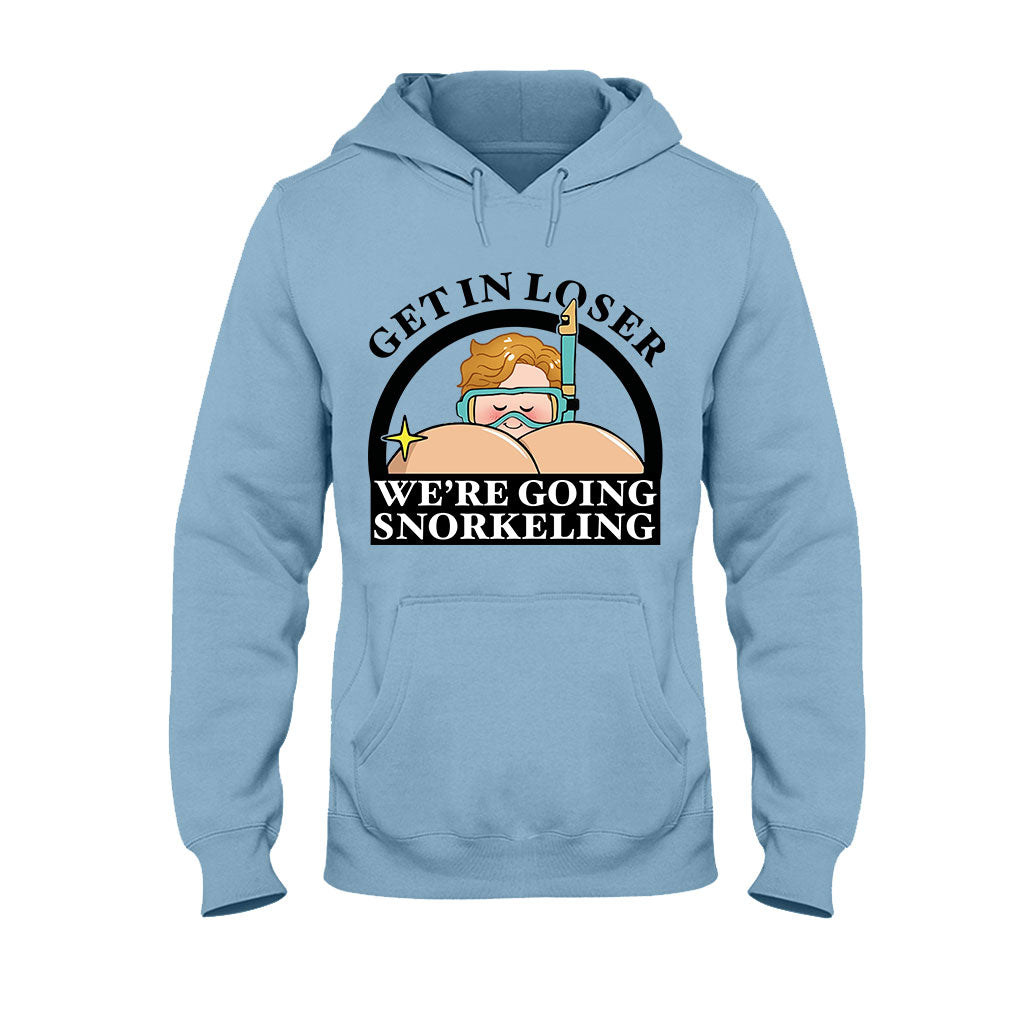 Get In Loser Funny Snorkeler - Personalized Scuba Diving T-shirt And Hoodie