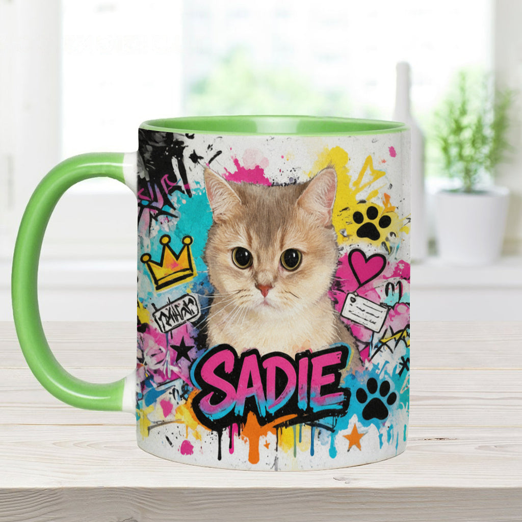 Custom Any Pet Photo - Personalized Dog Accent Mug