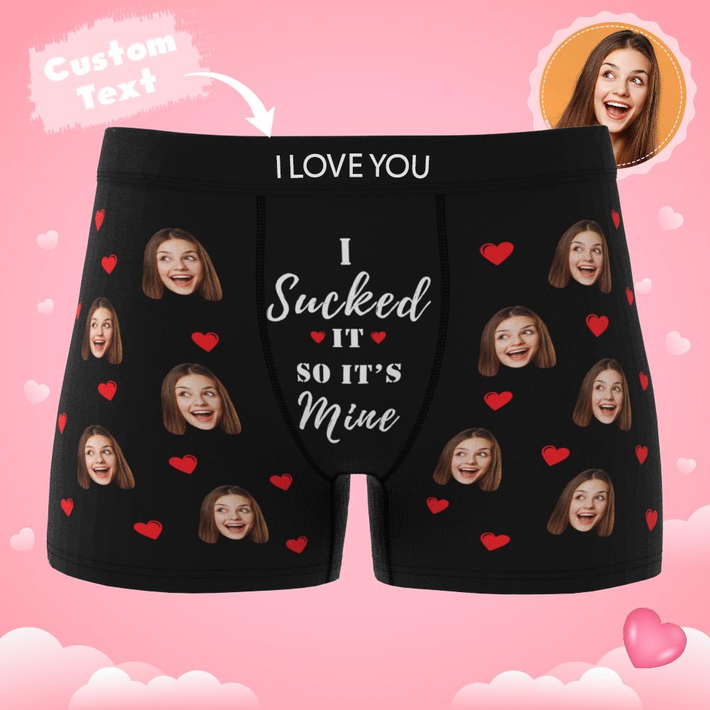 Custom Wife Or Girlfriend Face Boxers AR View - Personalized Couple Men's boxer briefs