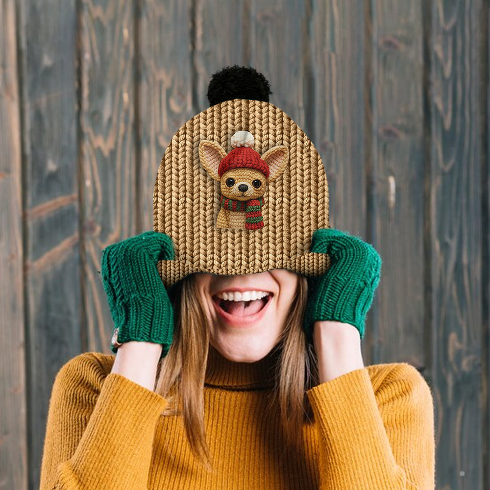 Christmas Dog - Personalized Dog Beanie Hat