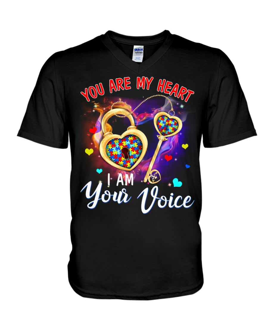 Autism I'm Your Voice You Are My Heart - Autism Awareness T-shirt and Hoodie 0921
