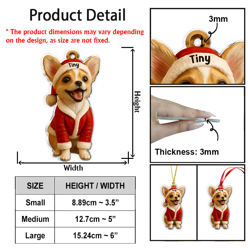 Furry And Bright - Personalized French Bulldog Dog Custom Made 3D Minifigure Ornament
