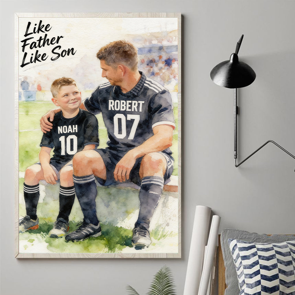 Custom Sport - Personalized Father Canvas And Poster