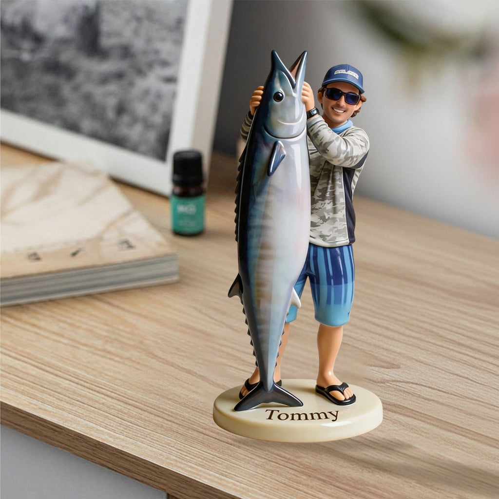 Custom Real 3D Figure From Any Photo - Personalized Fishing Premium 3D Figurine