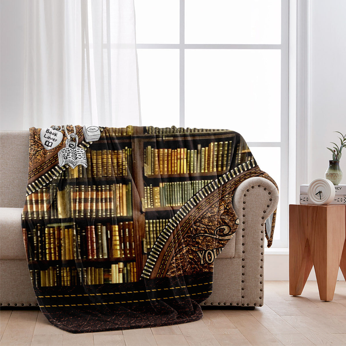 Library - Personalized Librarian Blanket