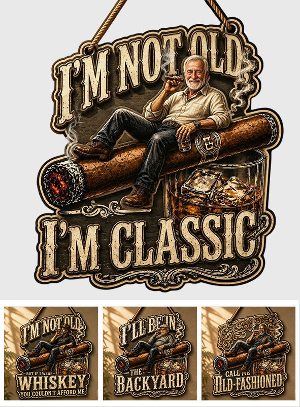 I'll Be in the Backyard - Personalized Whisky Custom Shaped Wood Sign