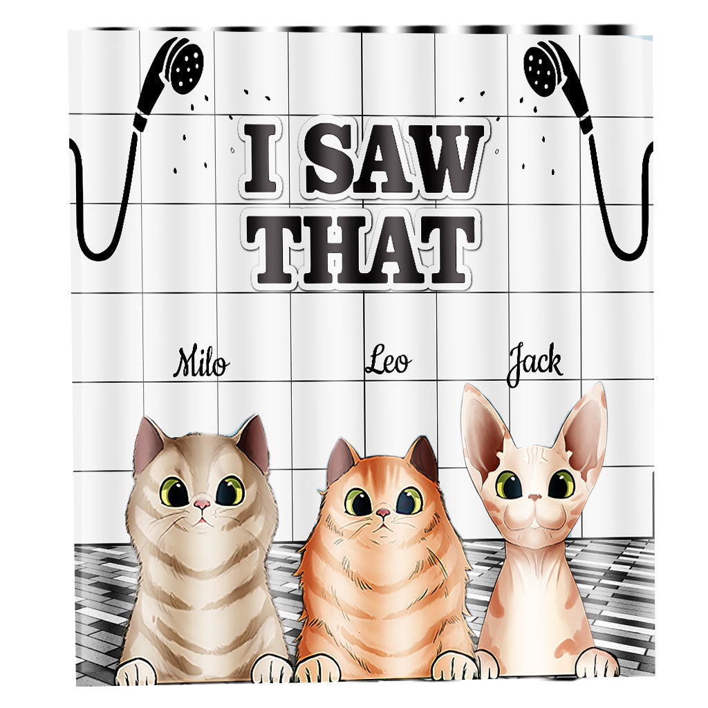 I Saw That - Personalized Dog Shower Curtain