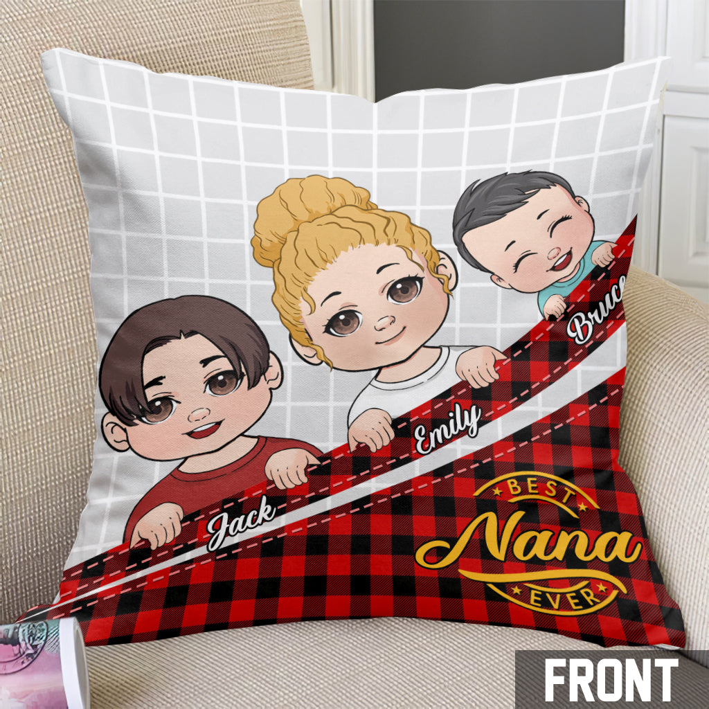 Best Grandma/ Mimi/ Nana Ever - Personalized Grandma Throw Pillow
