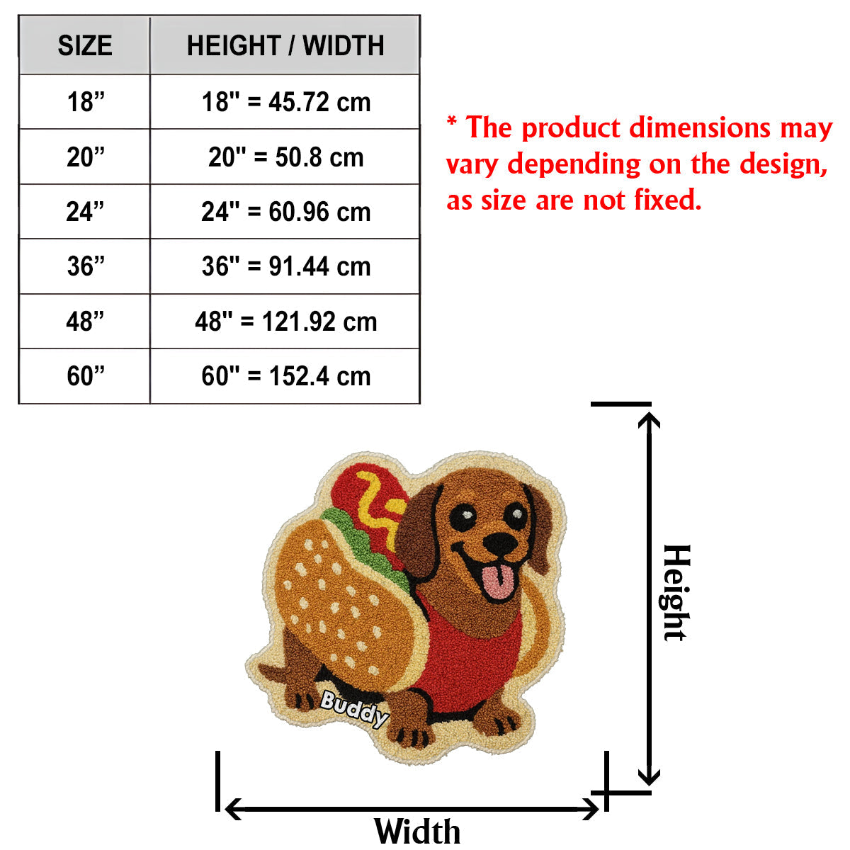 Any Photo Into Rug - Personalized Dachshund Dog Non-Slip Tufted Rug