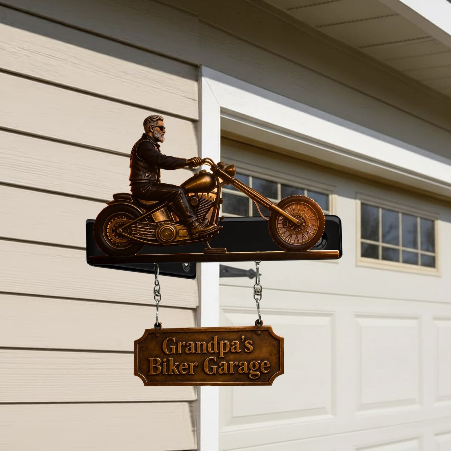 Born To Ride - Personalized Biker Wooden Wall Mount Sign