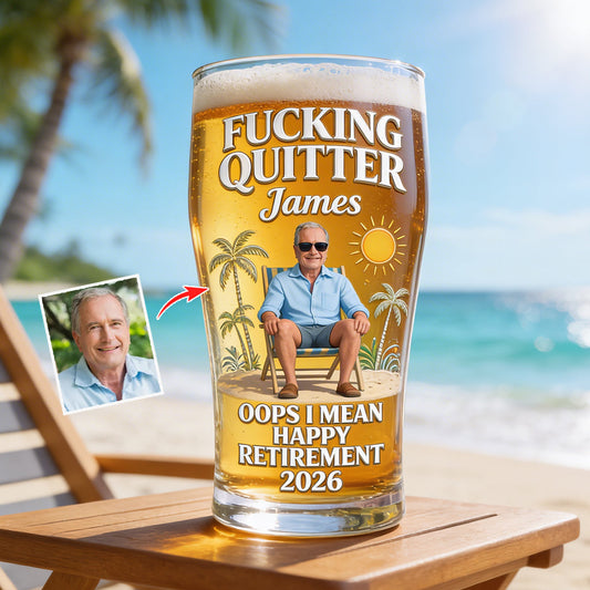 Happy Retirement - Personalized Retired Beer Pint