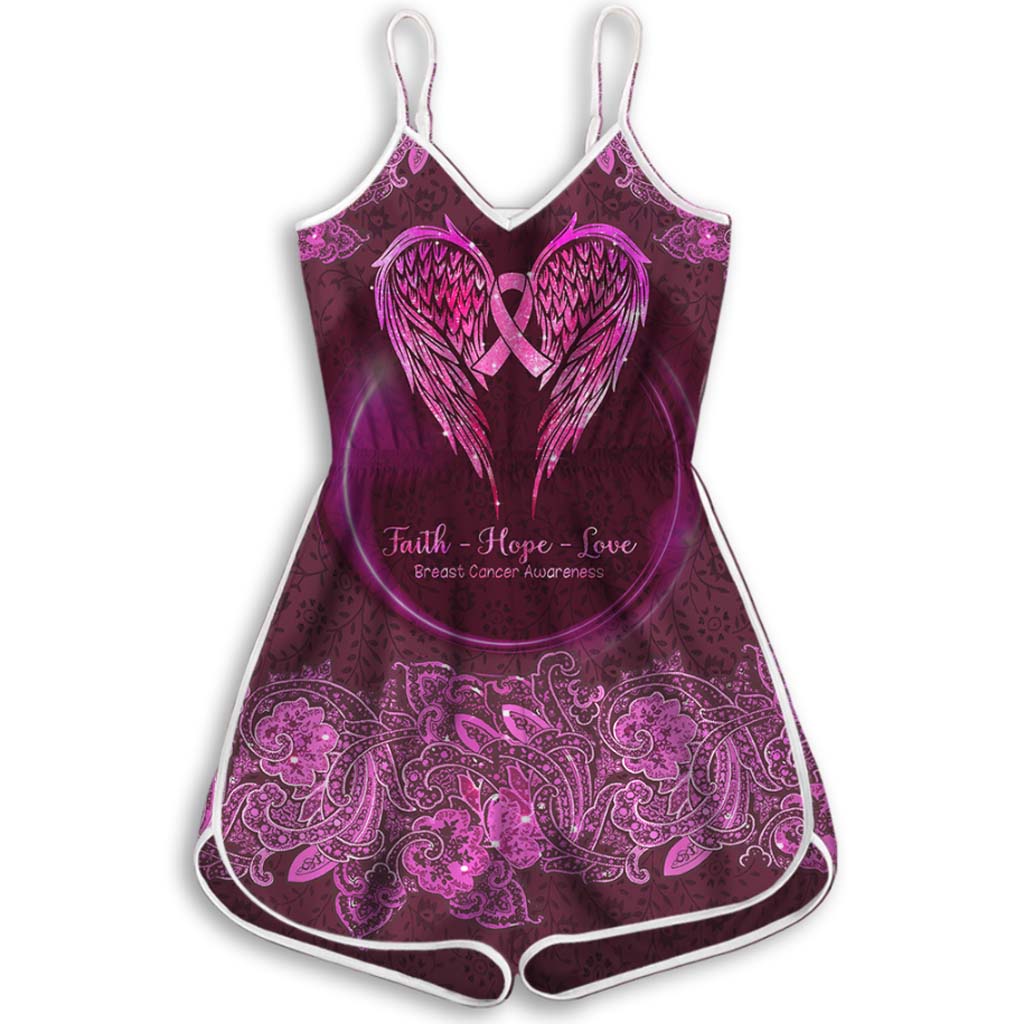 Faith Hope Love - Breast Cancer Awareness Romper