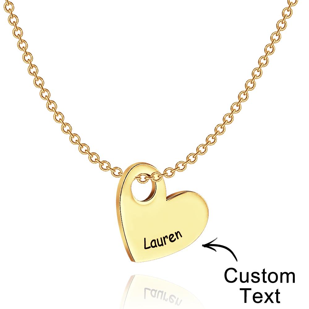 Any Name - Personalized Name Heart Necklace