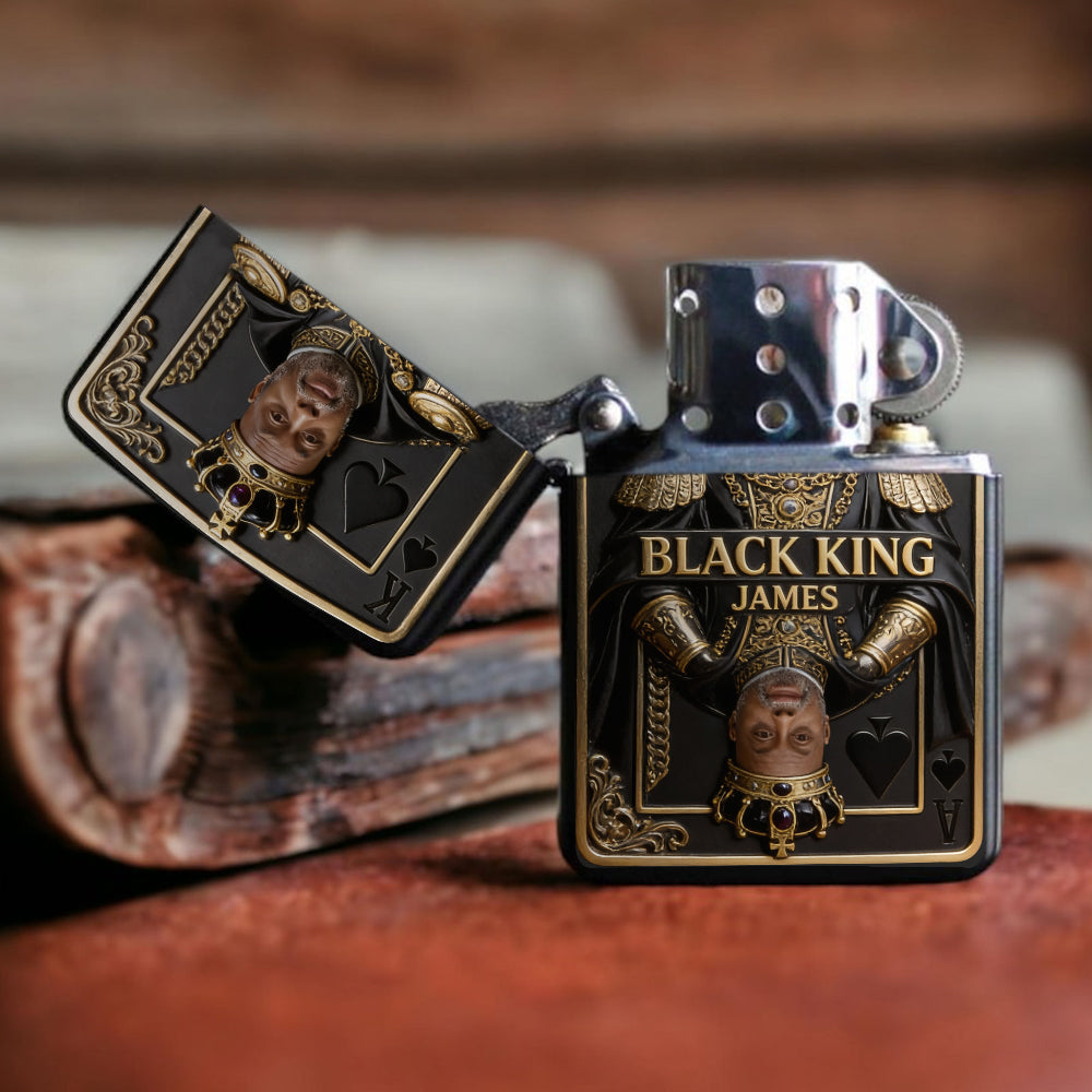 Black King - Personalized African American Lighter