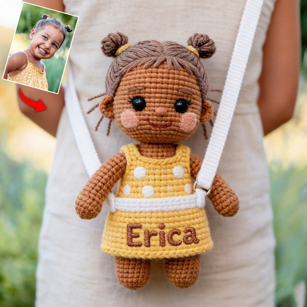 Any Photo - Personalized Kid Plush Crossbag
