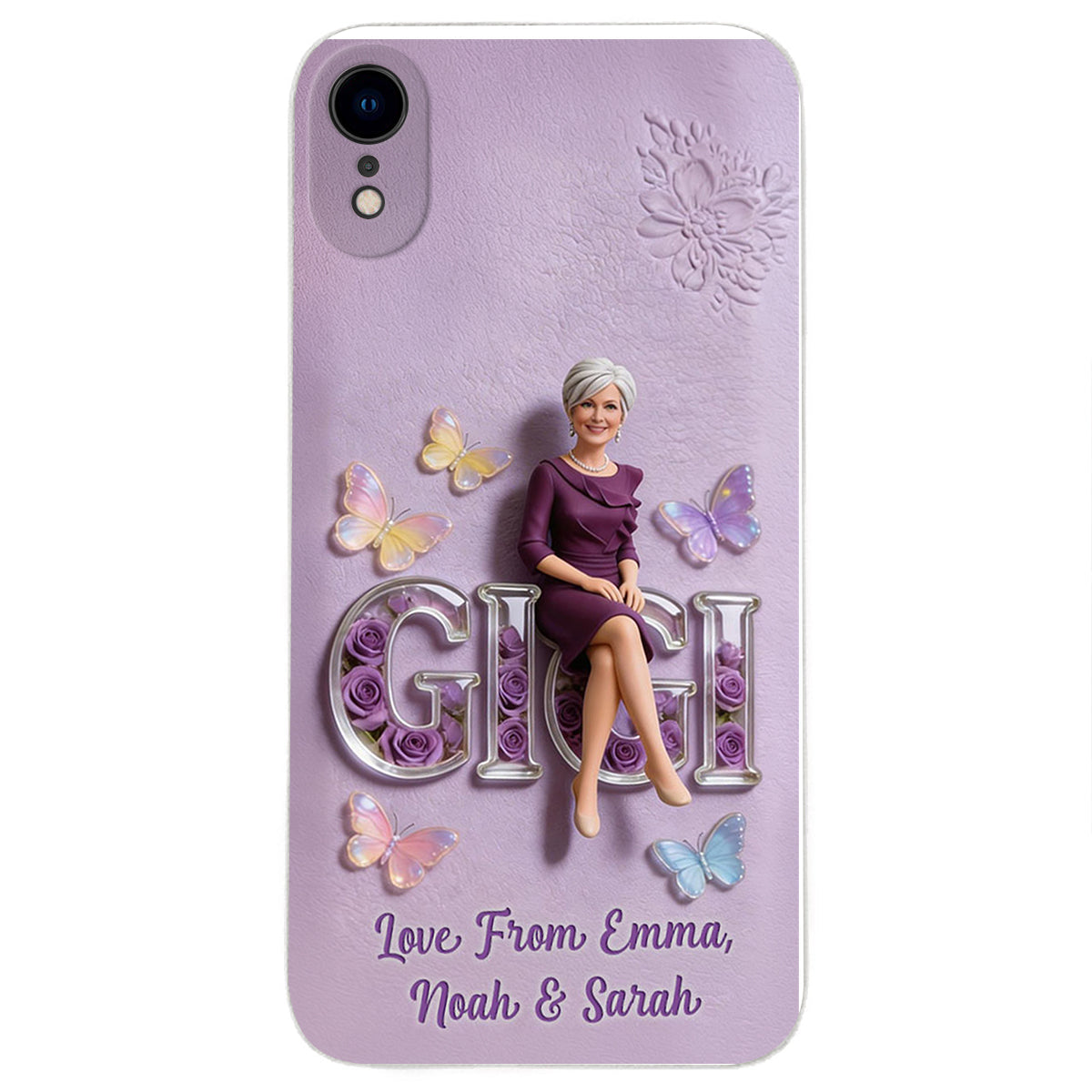 Custom Any Photo - Personalized Mother 3D Embossed Leather Phone Case