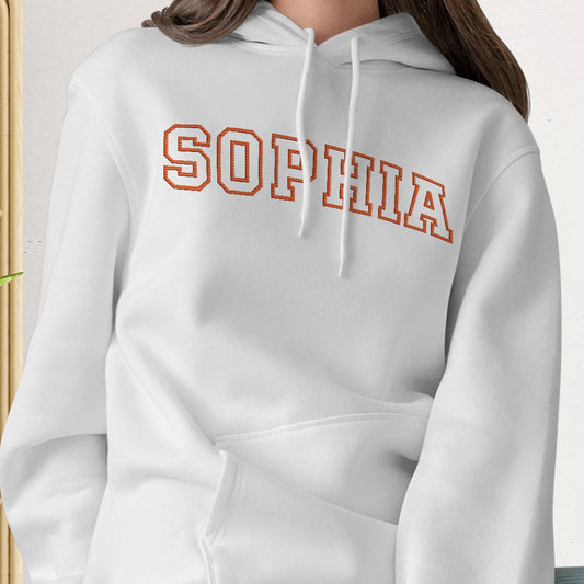 Custom Name - Personalized Step Mom Embroidered Hoodie