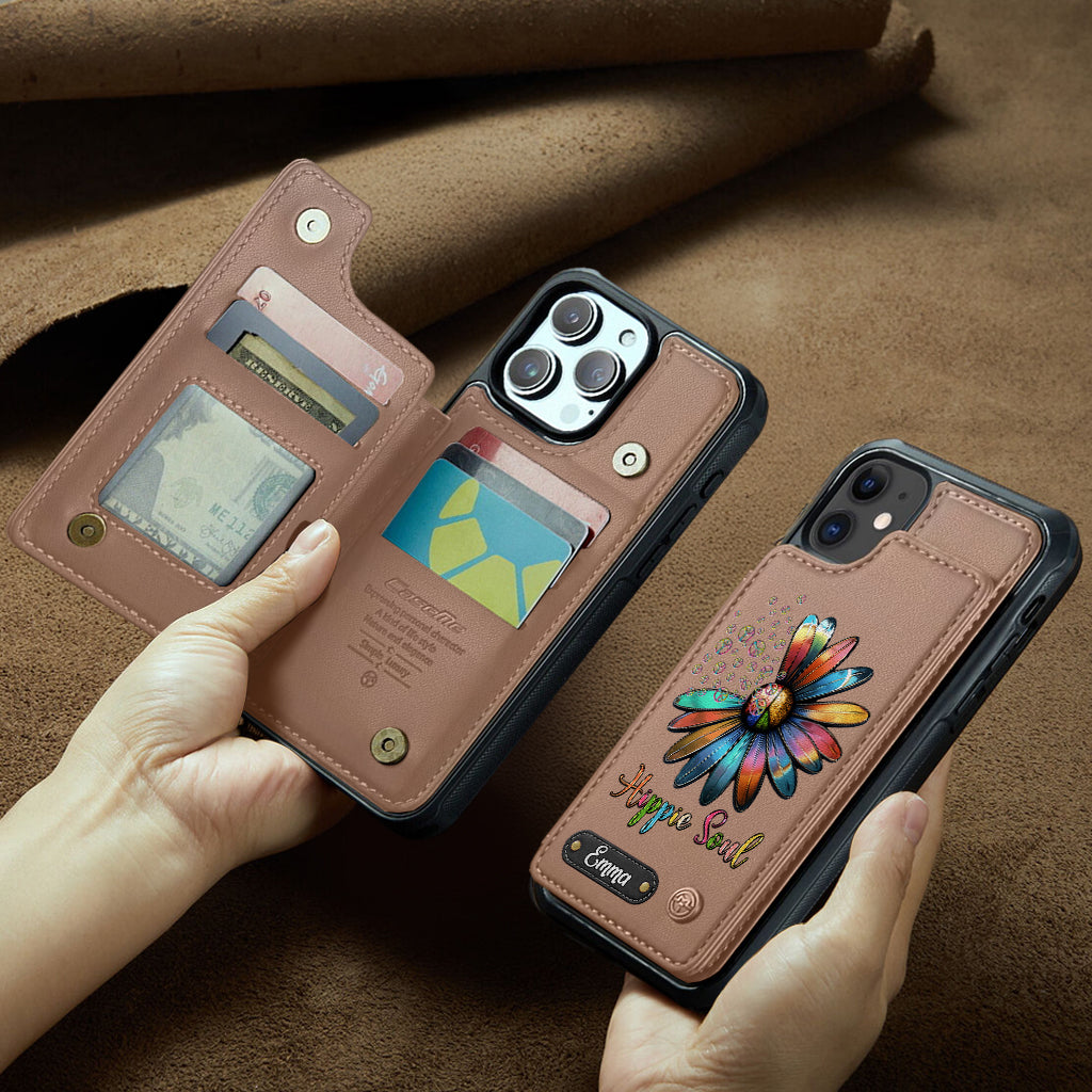 Hippie Soul - Personalized Hippie Wallet Phone Case