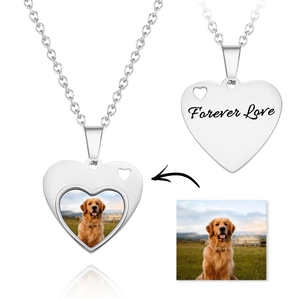 Forver Love - Personalized Black Filter Photo Necklace