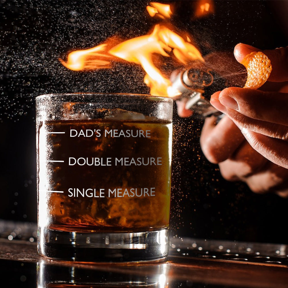 Dad's Measure - Personalized Whisky Whiskey Glass