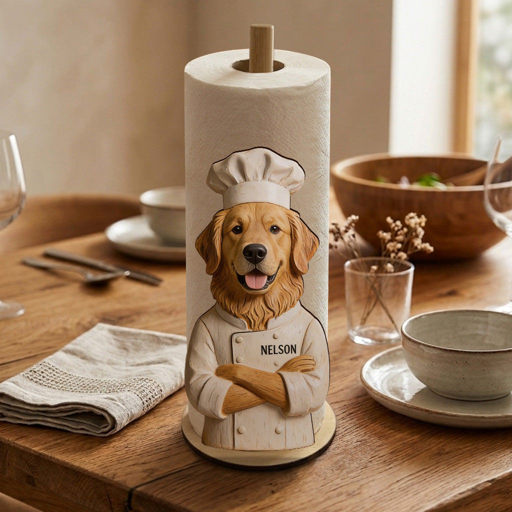 Kitchen Boss - Personalized Dog Paper Towel Stand