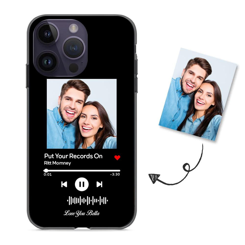 Music Code Song Photo Custom - Personalized Music Code Phone Case