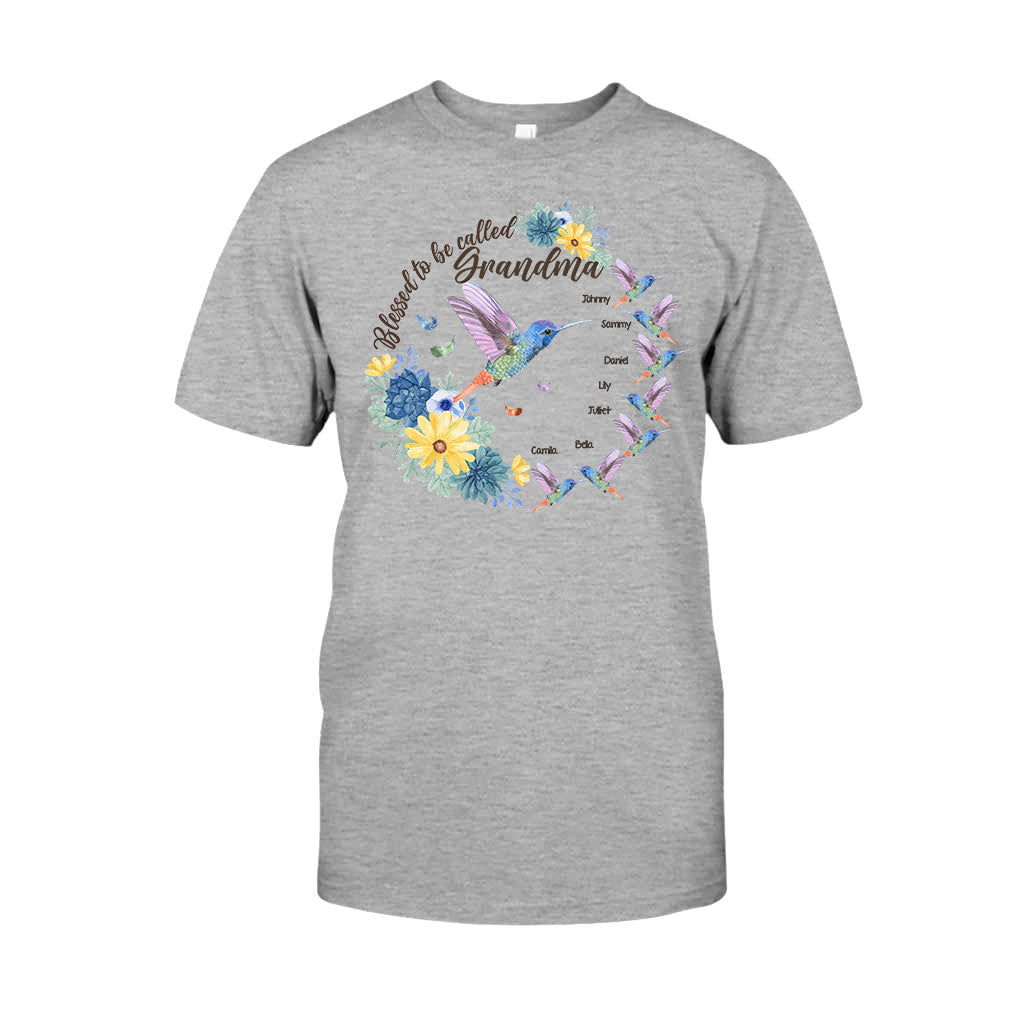 Blessed To Be Called Grandma Nana Gigi - Personalized Grandma T-shirt And Hoodie