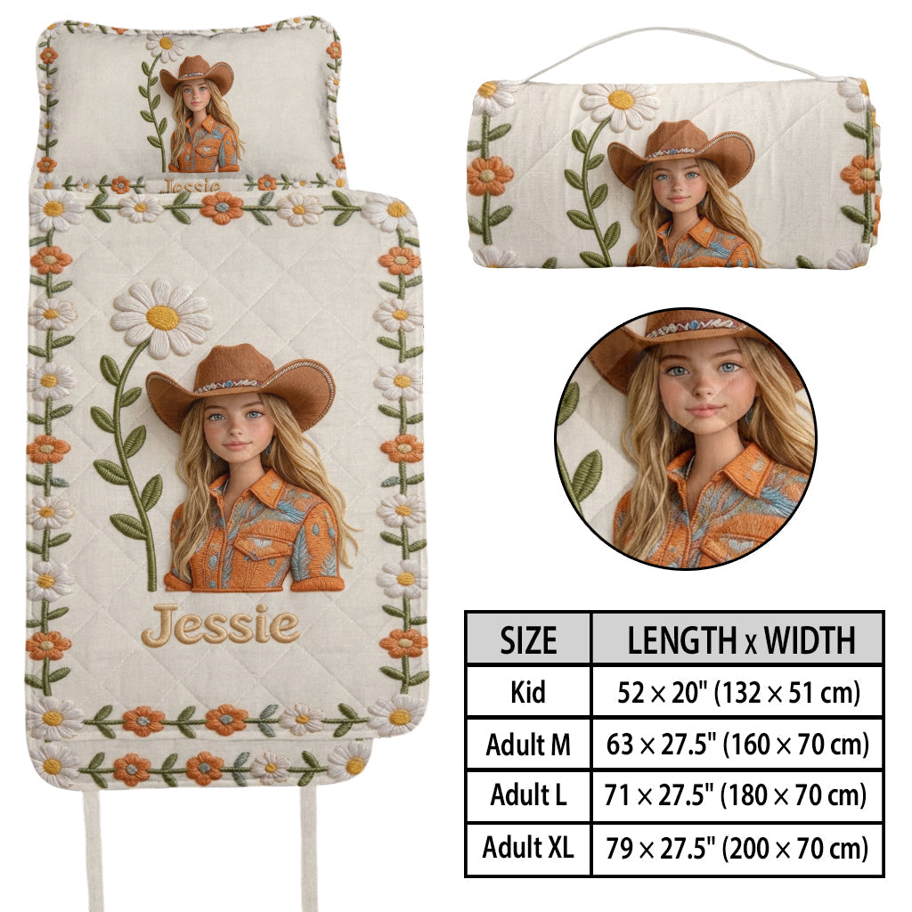 Any Flower, Custom From Photo - Personalized Daughter Nap Mat