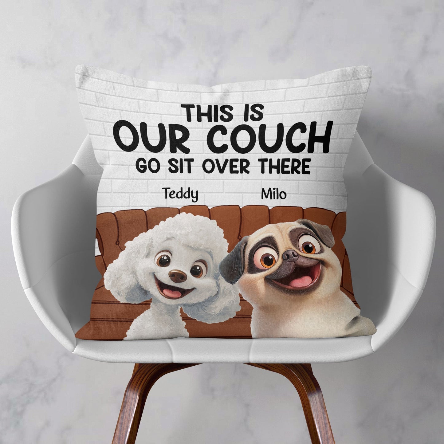Custom Dog Pillow – Personalized Gift for Dog Owners