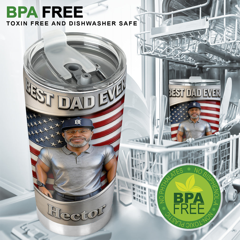 Custom Any Photo, Best Gift For Dad & Grandpa - Personalized Father Tumbler