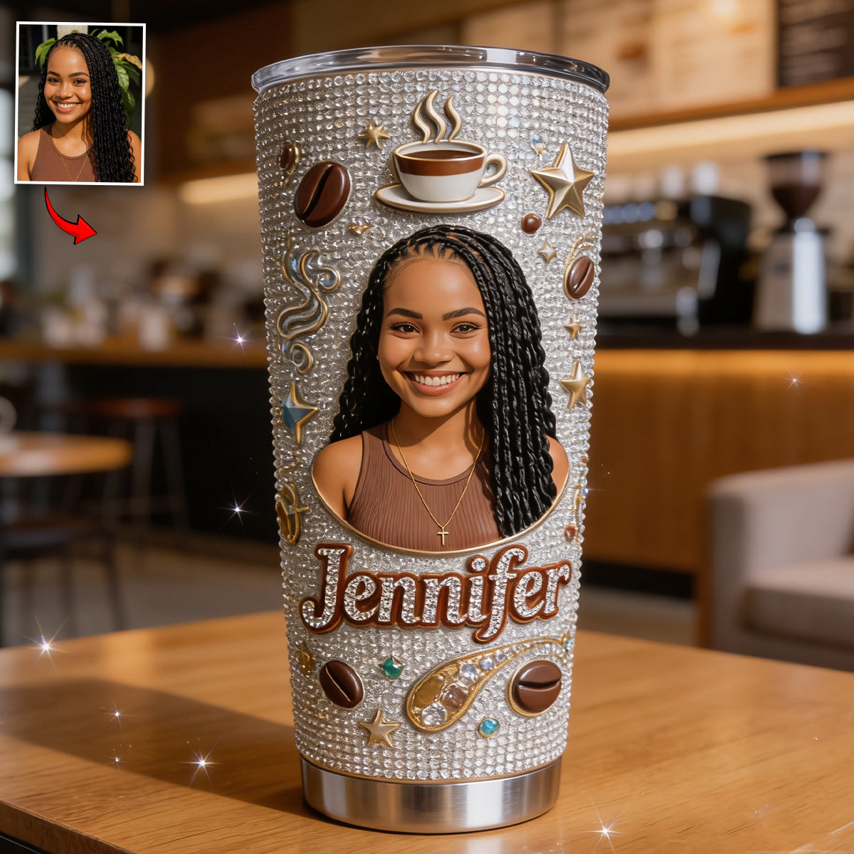 Custom Any Photo - Personalized Coffee Tumbler