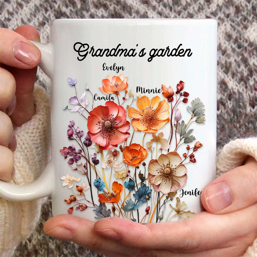 Grandma's Garden - Personalized Grandma Mug
