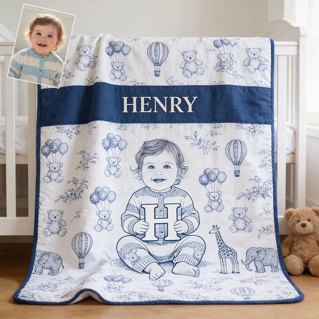 Custom Any Photo, Any Letter - Personalized Kid Blanket