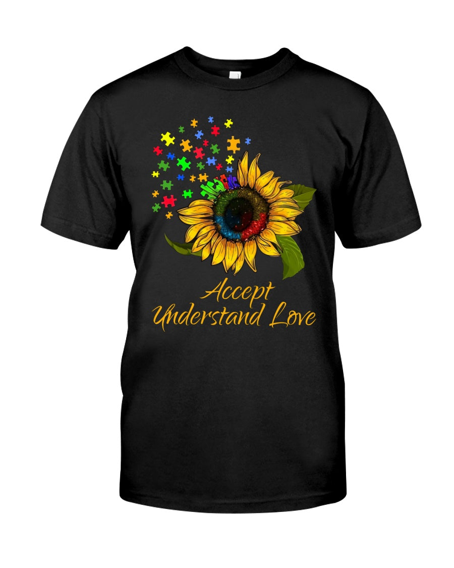 Autism Accept Understand Love - Autism Awareness T-shirt and Hoodie 0921