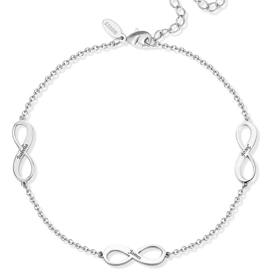 Infinity Love - Personalized Engraved Infinity Anklet