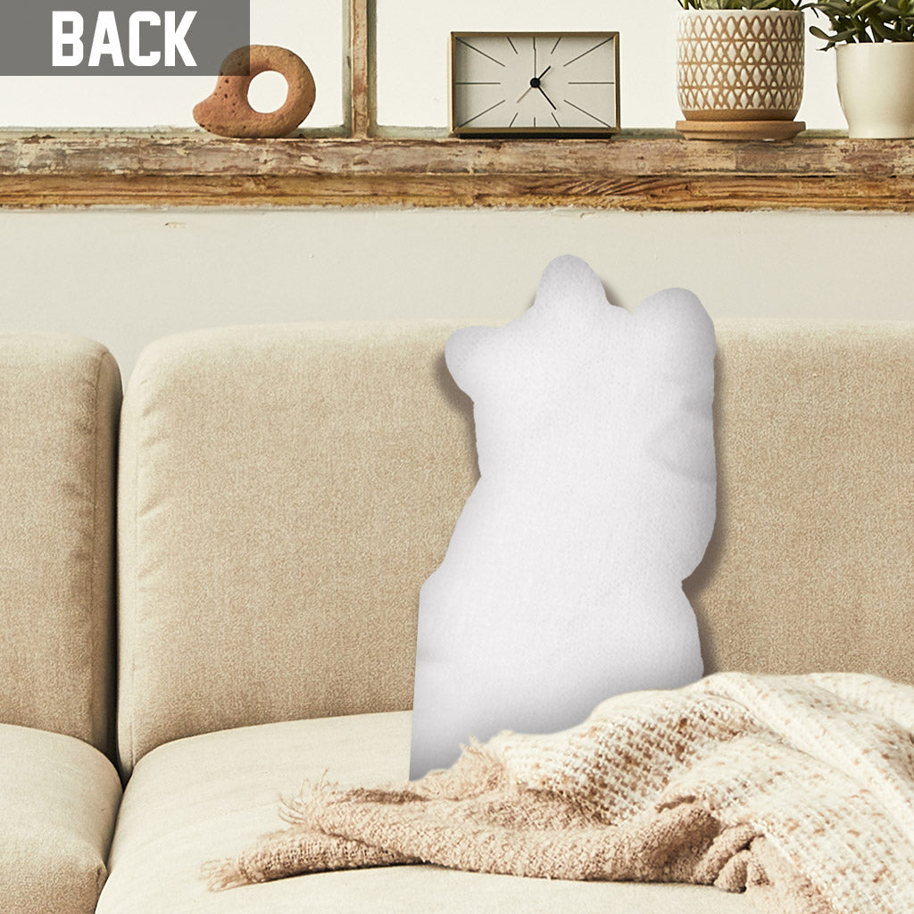 Custom Photo Humanoid - Personalized Cat Shaped Pillow